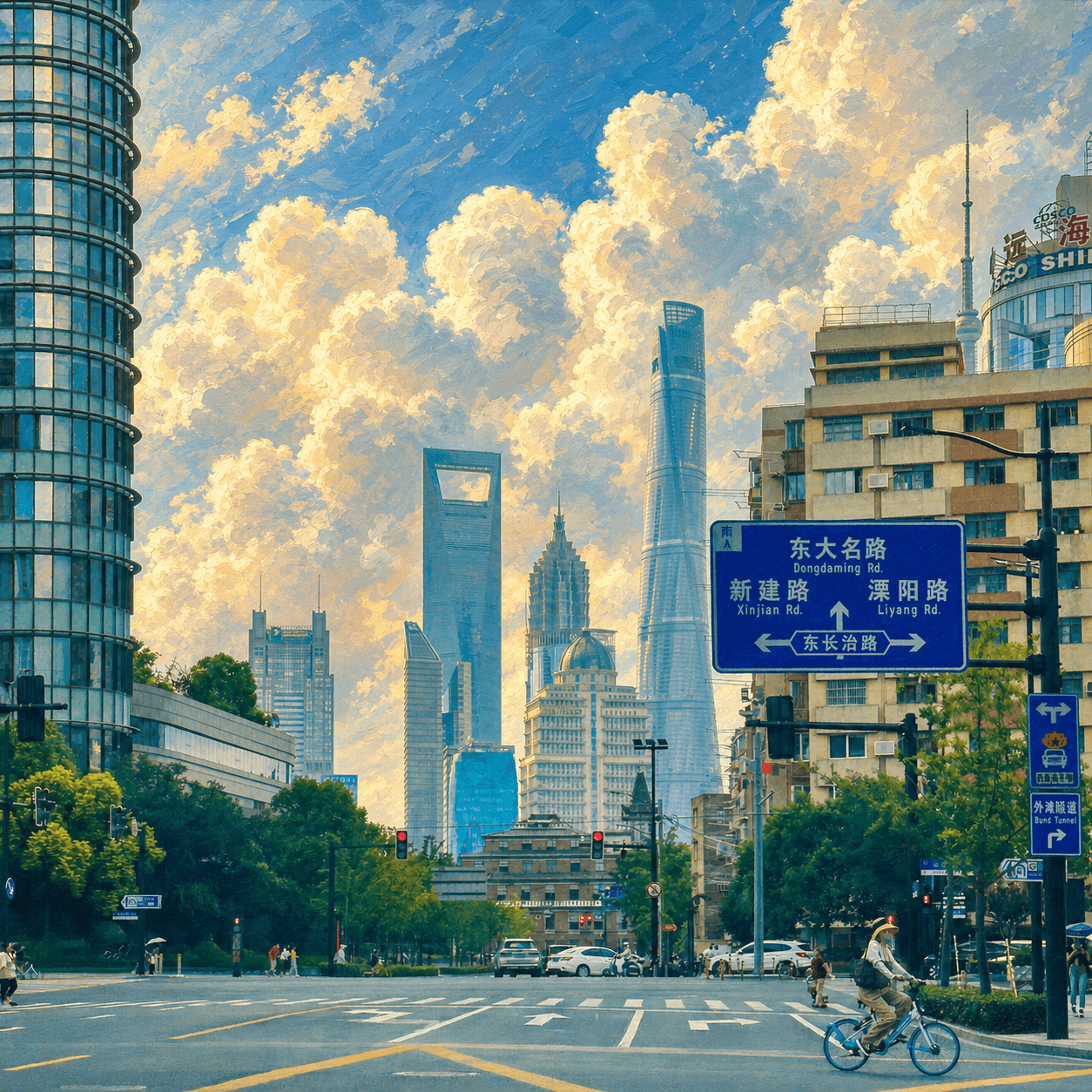 上海街角的云上想象