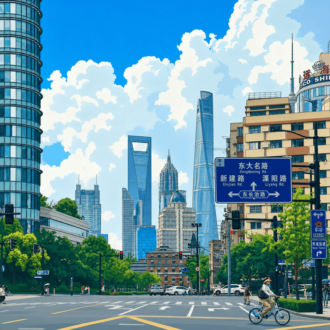上海街角的云上想象